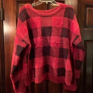 Buffalo Plaid SUPER SOFT sweater, NWT